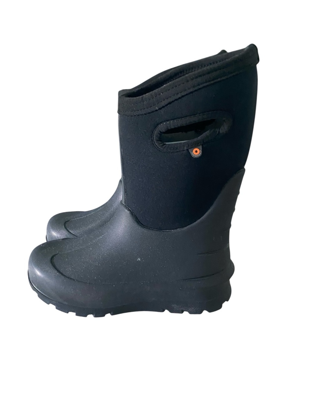Bogs Black Youth Neo Classic Pull-On Boots Size 3 - Picture 2 of 8